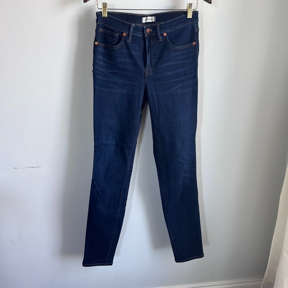 MADEWELL TALLER 9" Mid-Rise Skinny Jeans in Larkspur Wash Size 28TL